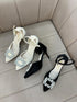 Women Rhinestone Pointed Toe Heel